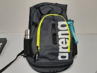 CS1638/2025 GRAY BACKPACK ARENA PLUS 2 WATER BOTTLES